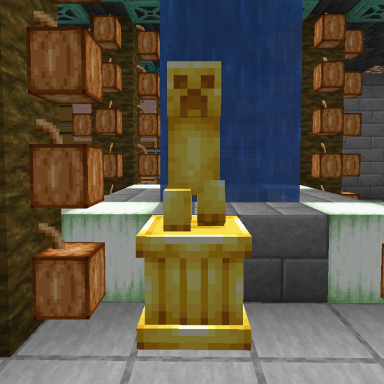 Golden Creeper Statue