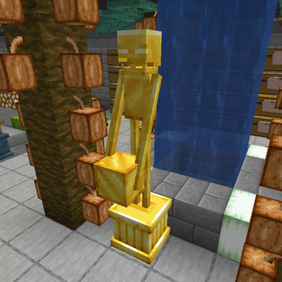 Golden Enderman Statue