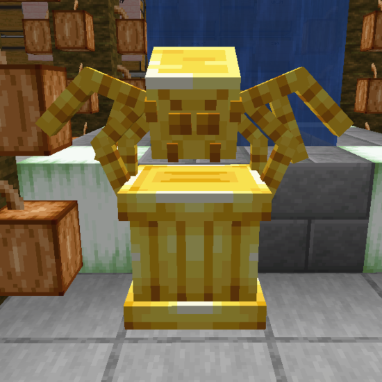 Golden Spider Statue