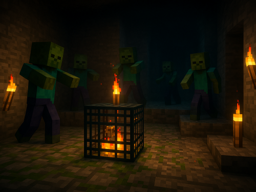 Mob Spawners in Blockhead Odyssey. mc.BlockheadOdyssey.com