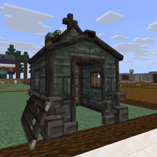 Vandalized Mausoleum