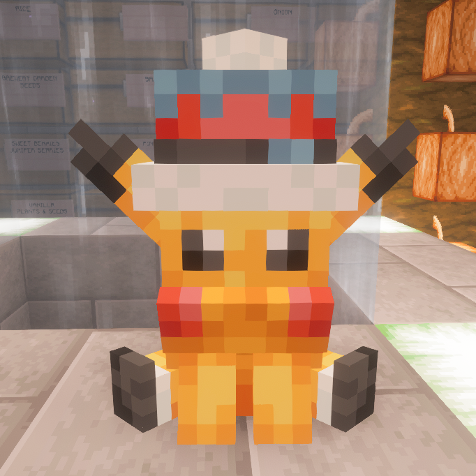 Winter Pikachu Plushie