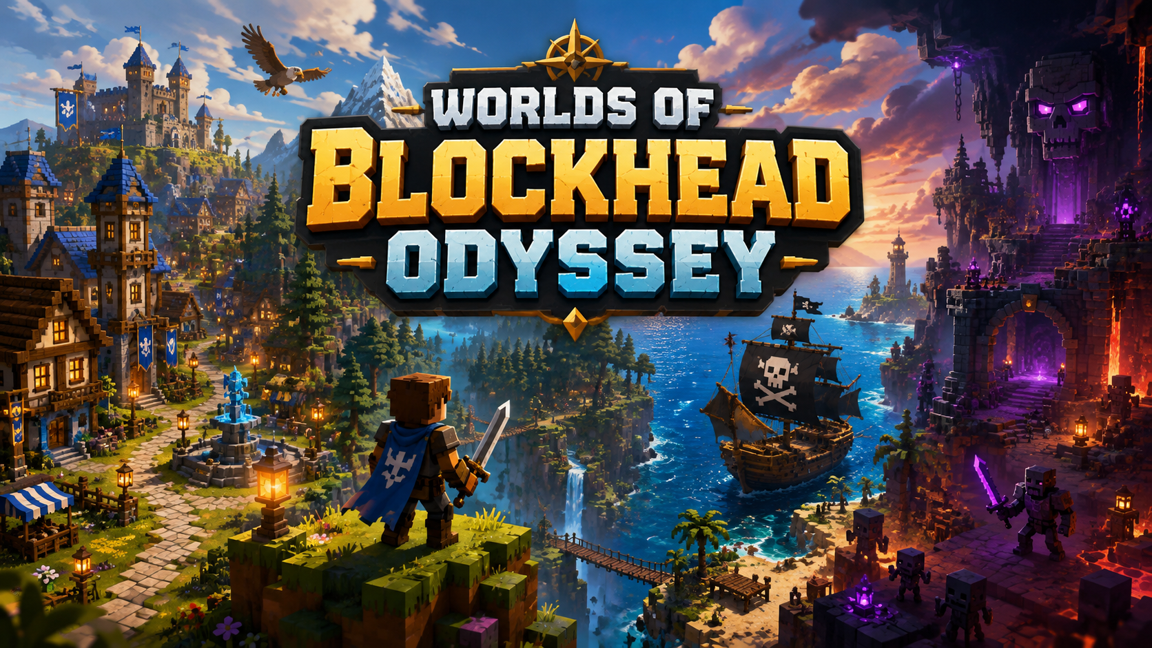 Worlds of Blockhead Odyssey